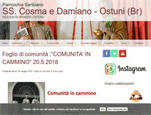 Tablet Screenshot of cosmaedamiano.it